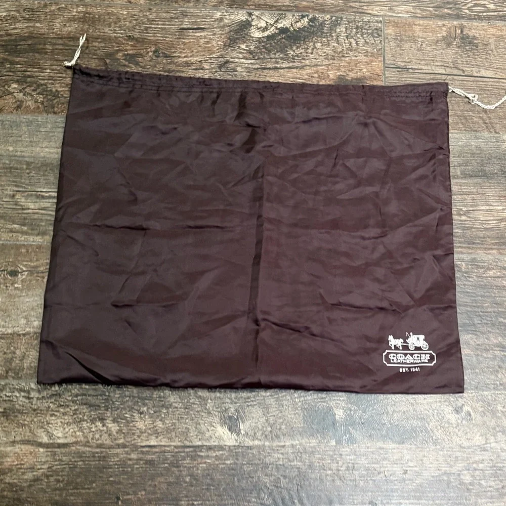 Coach Dark Brown Leatherware Dust Bag
